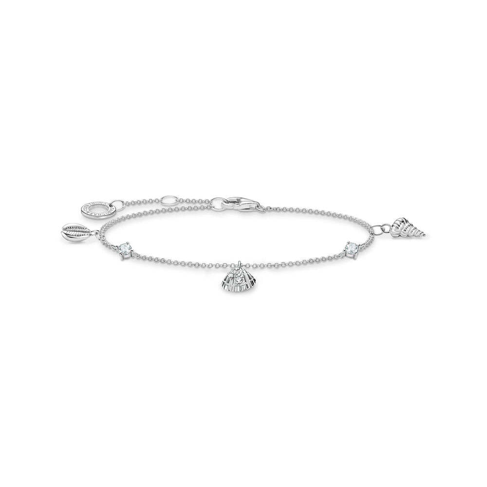 seashell bracelet silver