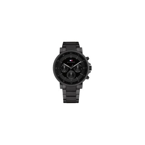 Tommy Hilfiger Black Steel Multi-function Men's Watch