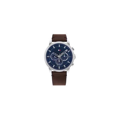 Tommy Hilfiger Brown Leather Men's Multi-function Watch