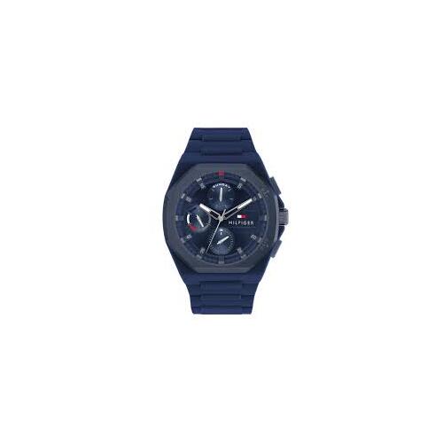 Tommy Hilfiger Silicone Blue Dial Multi-function Men's Watch