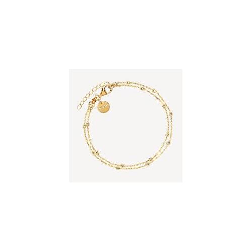 Najo Birdsong Yellow Gold Chain Bracelet (18.5cm + 3cm ext)