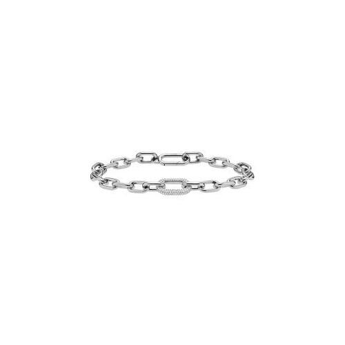 Daniel Wellington Crystal Link Bracelet Silver