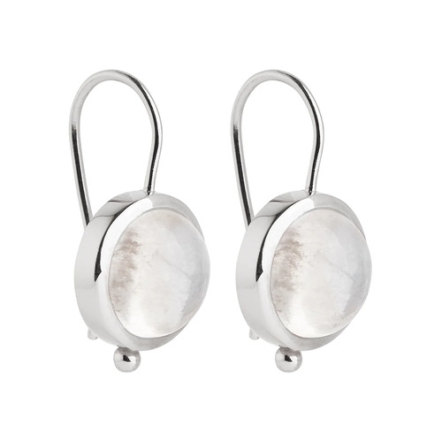 NAJO SILVER GARLAND MOONSTONE EARRINGS