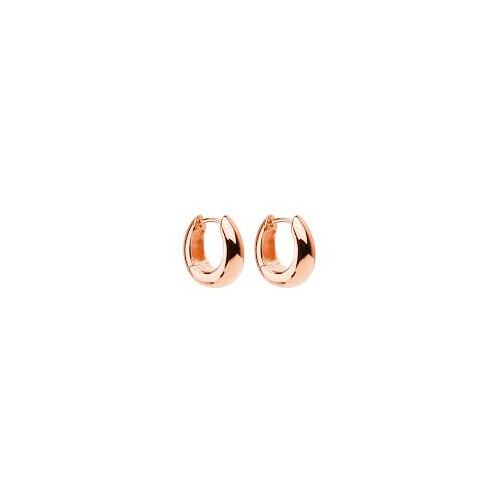 Najo Arco Rose Gold Huggie Earrings