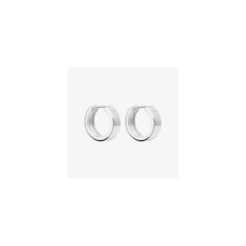 Najo Stella Silver Huggie Earrings