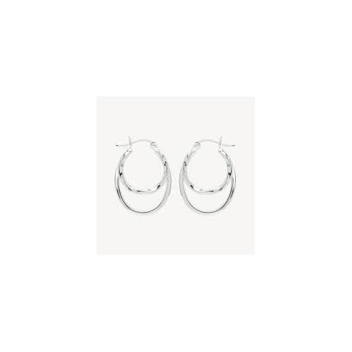 Najo Sea of Change Silver Hoop Earrings