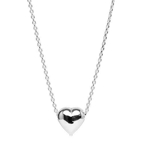 Amore Charm Necklace Silver