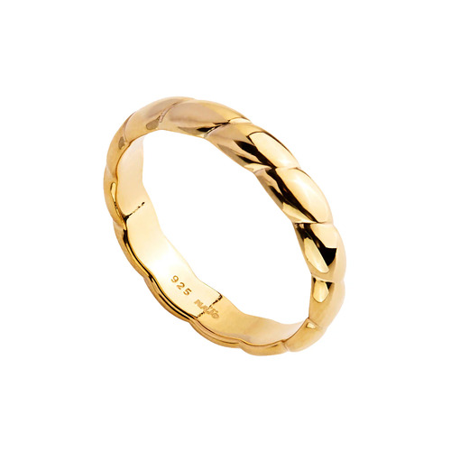 Najo Bamboo YG Sterling Silver Ring