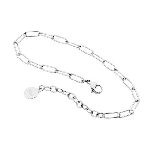 Ellani Stainless Steel Paperclip Chain Bracelet