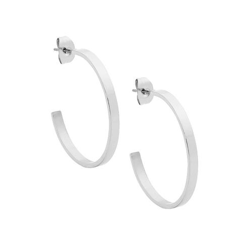 Ellani Stainless Stee 29mm x 3mm Hoop Earrings