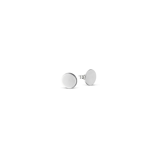 925 Sterling silver gold plated circle stud 10mm