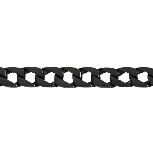 Black IP Plated stainless steel men’s link bracelet