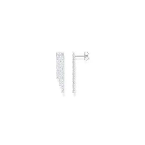 Thomas Sabo Earrings in waterfall design with white zirconia