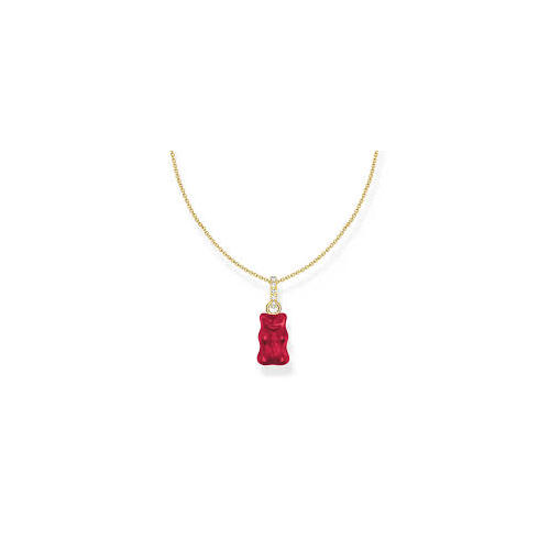 Thomas Sabo Necklace with red goldbears pendant and zirconia