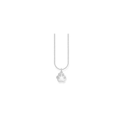 Thomas Sabo Necklace with paw pendant and white zirconia