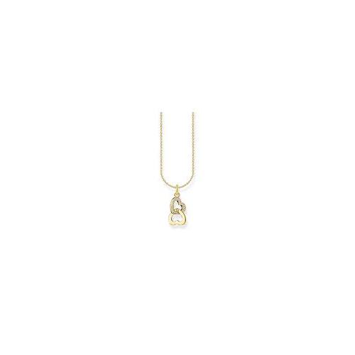 Thomas Sabo Necklace with intertwined hearts pendant - gold