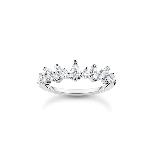 SNOW CRYSTAL CZ RING