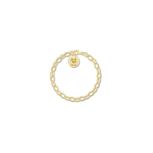 Thomas Sabo Charm bracelet with goldbears logo ring