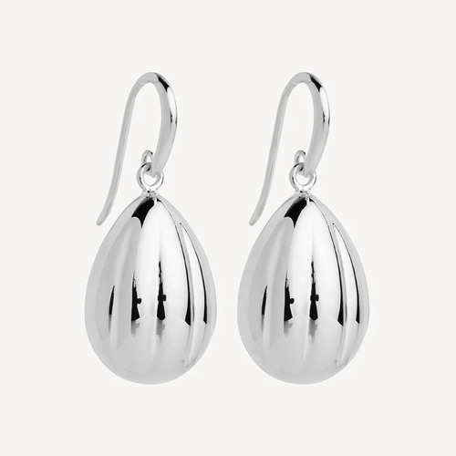 Najo Cacao Drop Earring Silver